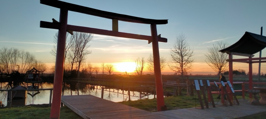 Torii del tempio shintoista di Bozzano